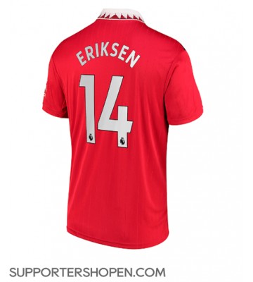 Manchester United Christian Eriksen #14 Hemma Matchtröja 2022-23 Kortärmad